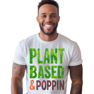 Plant-Based & Poppin Unisex Cotton Tee